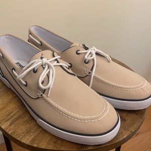 Polo Ralph Lauren Khaki Canvas Deck Shoes 15